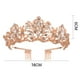 thumbnail image 2 of Corona para novia reina princesa niñas en boda cumpleaños desfile, con diadema de peine, para mujeres y niñas, 2 of 5