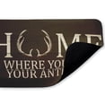 thumbnail image 2 of Stupell Industries Where You Hang Your Antlers Printed Anti-Fatigue Floor Mat, design by Kim Allen, 30"x18", 2 of 9