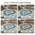 thumbnail image 7 of ODIKA 6'x9' Washable Area Rug Beige Geometric Vintage Boho Southwestern Scroll Motifs Distressed for Family Room, Living Room, Master Bedroom, Non-Slip, Easy Care, 7 of 7