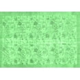 thumbnail image 1 of Ahgly Company Indoor Rectangle Abstract Emerald Green Contemporary Area Rugs, 2' x 3', 1 of 4