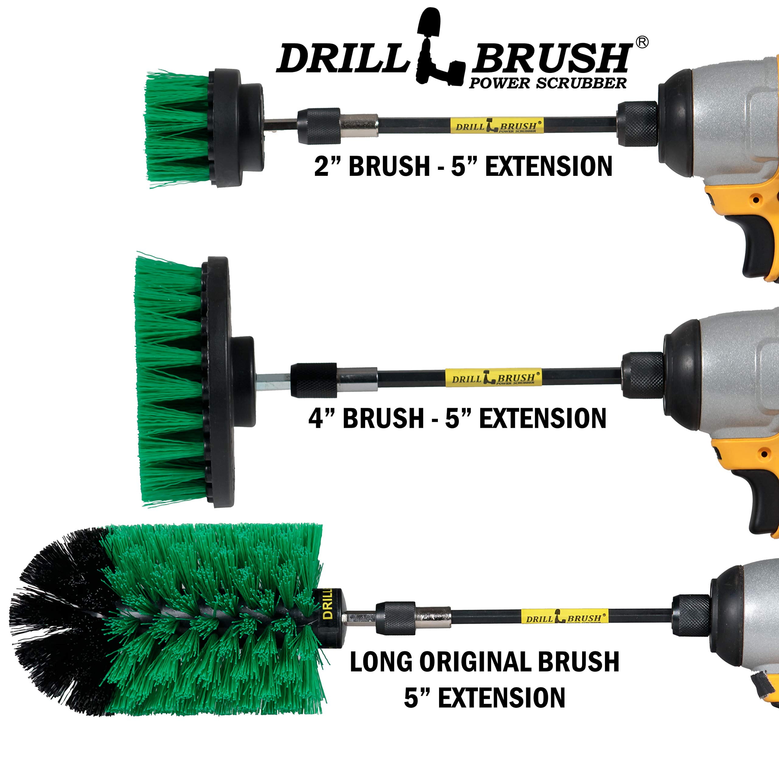 Kitchen Cleaning Supplies with Long Reach Extension - Oven Scrubbing Complete Kit - Microwave Cleaning Tools - Countertop Scrubber Brush Set - Fridge Cleaning and Scrubbing Tools - Kitchen Sink Brush