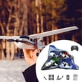 thumbnail image 4 of Planeador RC Hobby con luz, fácil de usar, portátil, giro de 360 ​​grados, recargable Batería simple azul, 4 of 7