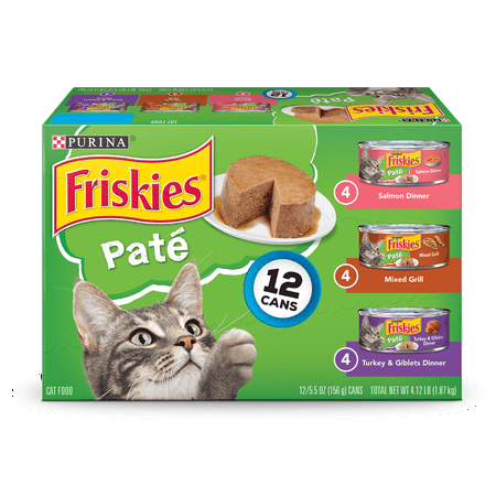 Purina Friskies Pate Adult Wet Cat Food Variety Pack - (12) 5.5 oz. Cans