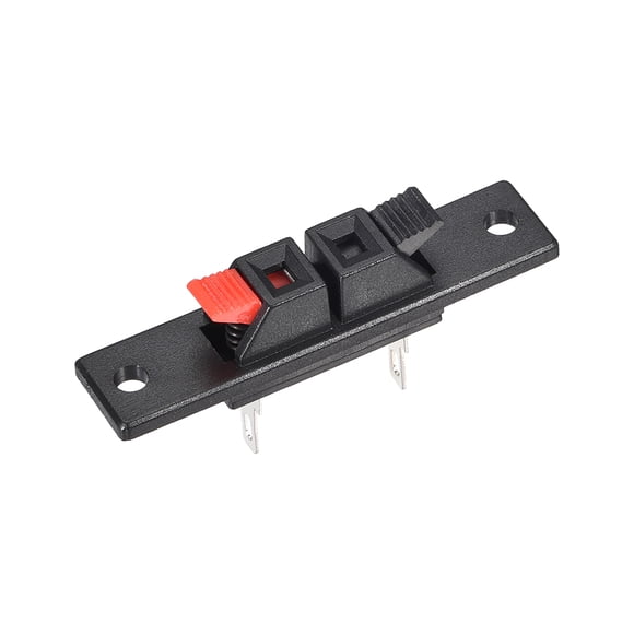 Unique Bargains 2 Way Spring Speaker Terminal Clip Push Release Connector Terminals Strip Block WP2-35