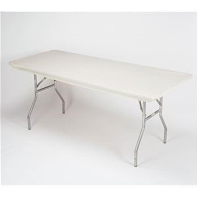 Kwik Covers 3072PKIVORY 30 x 72 in. Fitted Plastic Table Covers With Elastic