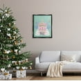 thumbnail image 2 of Stupell Industries Pink Ornate Christmas Building Graphic Art Jet Black Floating Framed Canvas Print Wall Art, Design by Melissa Wang, 2 of 6