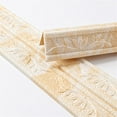 thumbnail image 2 of 1PCS 90x 3 In Self Adhesive Flexible Foam Molding Trim, 3D Sticky Decorative Wall Trim Lines Skirting Baseboard Wallpaper Border Waterproof Wall Sticker, 2 of 5