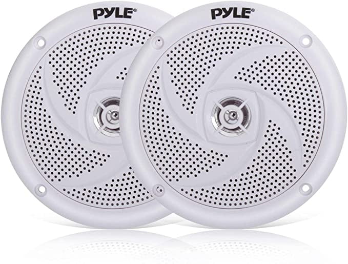 Pyle Marine Speakers 4 Inch 2 Way Waterproof Outdoor Audio Stereo Sound