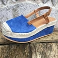 thumbnail image 5 of Moda mujer sólido verano señoras cómodas sandalias talón pendiente Casual playa zapatos Wmkox8yii  sa1033, 5 of 5