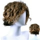 thumbnail image 2 of Pelucas con flequillo para mujer, peluca ondulada suelta para hombre, color degradado, flequillo parcial, rizos pequeños, peluca de cabello corto, contracción, contracción, 2 of 5