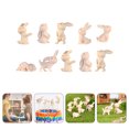 thumbnail image 3 of MasteelfCA 10 Pcs Ornements Miniatures de Jardin en Forme de Lapin Décors Micro Paysagers, 3 of 9