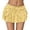 Yellow, variant on Elegant Everyday Skirt for Daily Wear Flirty Street Style Double Layer Lace Mesh Ruffle Design Women’s Skirt Modern Fashion, Sky Blue, M