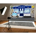 thumbnail image 3 of 10 x 8 ft Police Theme Happy Birthday Party Decoration Backdrop Police Large Police Booth Car Banner Background Kids Boys Birthday Baby Shower Party Wall Supplies Props, 3 of 5