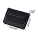 thumbnail image 2 of Estuche para tarjetas delgado con múltiples ranuras para tarjetas, compartimentos para billetes, forro con bloqueo RFID, diseño compacto para mujer, acabado en cuero negro, ideal para uso diario., 2 of 5