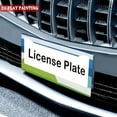 thumbnail image 4 of 2Packs License Plate Frames with blue green geometric stripe Pattern Includes Screws & Caps Full Accessories Included Size 6.3x12.2inch(16x31cm), 4 of 8