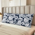 thumbnail image 2 of Honeii Hawaiian Style Print Long Body Pillowcase 20x54 in,Body Pillow Cover with Zipper,Large Body Pillowcase,Soft Bed Decorative, 2 of 7