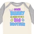 thumbnail image 4 of Inktastic Some Bunny is Going to Be a Big Brother with Bunny Ears and Eggs Boys Long Sleeve Baby Bodysuit, 4 of 5