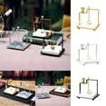 thumbnail image 4 of Elegante dispensador de servilletas metálico cuadrado para el hogar, restaurantes y hoteles. Estante decorativo para servilletas de papel para un estilo moderno., 4 of 4
