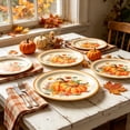 thumbnail image 4 of Autumn Thanksgiving Disposable Tableware Set – Pumpkin & Maple Leaf Printed Paper Plates, Cups & Napkins, Fall Holiday Dinner Party Supplies for Easy Cleanup, 4 of 6