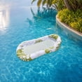 thumbnail image 5 of Inflatable Pool Lounger, 59" Water Hammock Float for Sun Tanning, Heavy Duty Mesh Pool Raft for Backyard Pool Party and Holiday Vacation, Green, 5 of 8