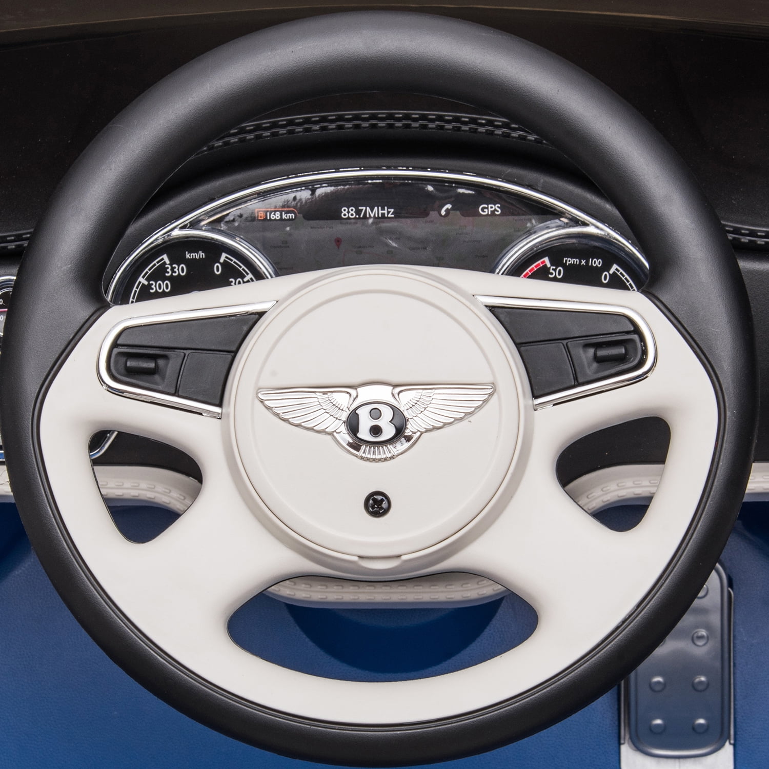 CIPACHO 12 V Electric Kid Ride On Car, Bentley Mulsanne Licensed Cars for Kids, Powered 4 Wheels Motorized Vehicles Children Toys, 2 Speeds, Blue CIPACHO 12 V Electric Kid Ride On Car, Bentley Mulsanne Licensed Cars for Kids, Powered 4 Wheels Motorized Vehicles Children Toys, 2 Speeds, Blue