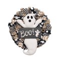 thumbnail image 1 of ITFABS Artificial Halloween Wreath, Cartoon Ghost Doll Wreath for Front Door, 1 of 5