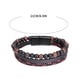thumbnail image 3 of Pulsera de cuentas con forma de ojo de piedra volcánica natural, pulsera moldeable, pulsera de cuerda de cuero vacuno, pulsera de ágata, calentador, 3 of 3