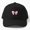 Black, variant on Coquette Baseball Hat, Feminine Bow Aesthetic Graphic Design, Classic Everyday Cap