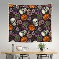 thumbnail image 2 of Pofeuu Halloween With Skull Print Wall Tapestry Decoration Wall Hanging Tapestry 60 x 51 Inch, 2 of 6