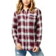 thumbnail image 1 of Lucky Brand Camisa con botones a cuadros para mujer, rojo, extragrande Lucky Brand Camisa con botones, 1 of 2