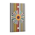 thumbnail image 2 of Yayeee Blank Wall Plate Cover 1-Gang 4.5"x2.7" Home Unused Decorative Outlet, Geometric Stripes, 2 of 7