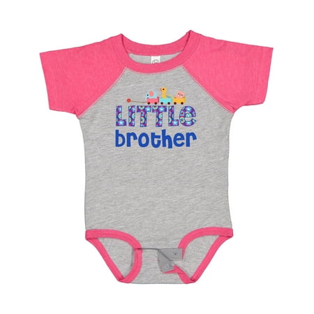 

Inktastic Blue Toy Train Little Brother Gifts Gift Baby Boy Bodysuit