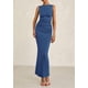 thumbnail image 4 of Vestido midi PRETTYGARDEN, ajustado fruncido de verano 2025 para mujer, 4 of 9