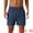 Dark Blue, variant on DARING DIVA Men's Elastic Waist Drawstring Mesh Lining Beach Shorts 28 Black