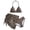 Khaki, variant on Girl's 3 Piece Bikini Bathing Suit Printed Sport Swimsuits with Shorts Cove Up Sets Teen Girl's Swimwear(2-13 Years)