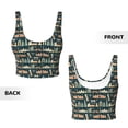 thumbnail image 6 of Uemuo UAE Travel1 1 Pattern Women's Sports Bra - High Impact Support, Breathable, and Comfortable Athletic Bra for Running, Yoga, and Workouts, 6 of 9