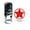 Red Ink, variant on STAR Design Round Self Inking 20mm Kids Teacher Stamp Personalized Custom Shiny Rubber Stamp