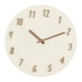 thumbnail image 4 of Reloj de pared colgante redondo de 12 pulgadas, regalo minimalista, movimiento silencioso para Blanco, 4 of 8