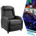 thumbnail image 3 of Lacoo Gaming Recliner Chair PU Leather Home Theater Seating Single Modern Living Room Sofa Recliner, Gray, 3 of 8