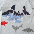 thumbnail image 5 of FLMEI Toddler Kids Boys Short Sleeve 2PCS Outfit Summer Cartoon Print Pullover T-Shirts Tops Comfy Shorts Casual Set for Baby Size 2-8T, 5 of 8