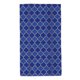 thumbnail image 1 of Balery Blue Gold Grid Lantern Shapes Toalla de Microfibra Premium con Estampado – 27.5x16 pulgadas, Alta Absorción, Suave y Aterciopelada, Secado Rápido, 1 of 6
