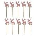 thumbnail image 2 of 10 adornos para cupcakes de renos Zulema decoración de alimentos Rosado, 2 of 8