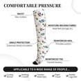 thumbnail image 5 of Compression Socks for Women and Men - happy new year Raccoon Compression Socks Circulation for Workout, 5 of 8