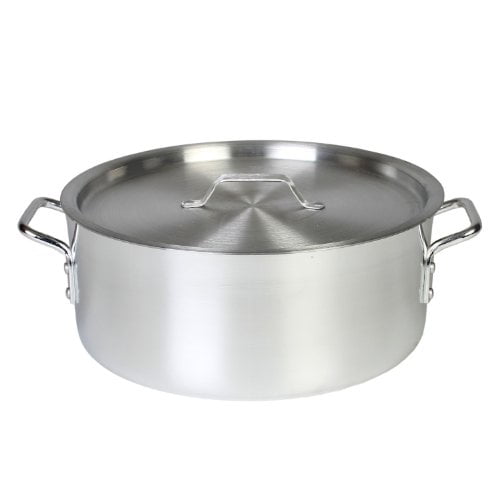 Thunder Group Braisière en Aluminium de 12 Pintes avec Couvercle, Argent