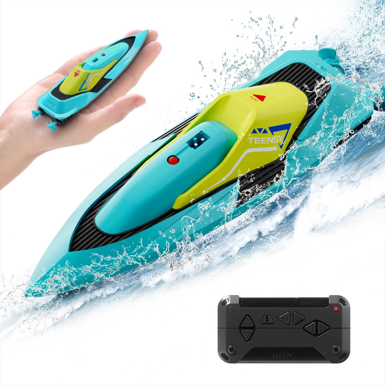 2 Set Remote Control Boat for Swimming Pools and Lakes, 2.4GHz 20+ MPH Racing Boat, Gifts For Boys and Girls