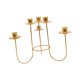 thumbnail image 1 of Candelabro Candelabro Elegante Retro Metal Candelabro Candelabro Candelabro para Mantel Escritorio Fiesta Decoración del Hogar Oro L mayimx Candelero, 1 of 7