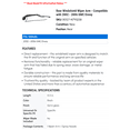 thumbnail image 2 of Rear Windshield Wiper Arm - Compatible with 2002 - 2006 GMC Envoy - Dorman, 2 of 2