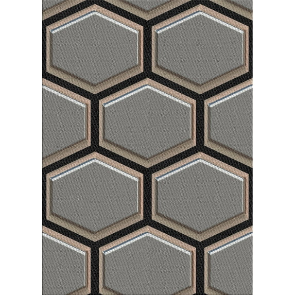Ahgly Company Machine Washable Indoor Rectangle Transitional Rosy Brown Pink Area Rugs, 4' x 6'