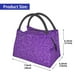 thumbnail image 2 of Easygdp Glitter Purple Bolsa de Almuerzo Insulada Reutilizable, Bolsa de Mano y Bandolera para Oficina, Trabajo, Viajes, 2 of 6