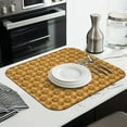 thumbnail image 3 of Microfibre Drying Mat for Kitchen Vintage Ornament Sunflowers Dish Drying Drainer Mat Absorbent Drying Mat Washing Up for Glass, Plate & Cup 16inch X 18inch, 3 of 7